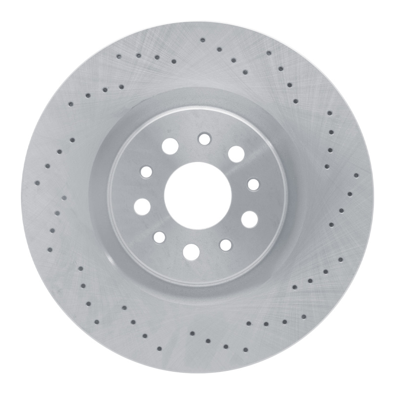 Maserati Ghibli Brake Rotor (1) - Front - R1 Concepts - Drilled - `14-`24